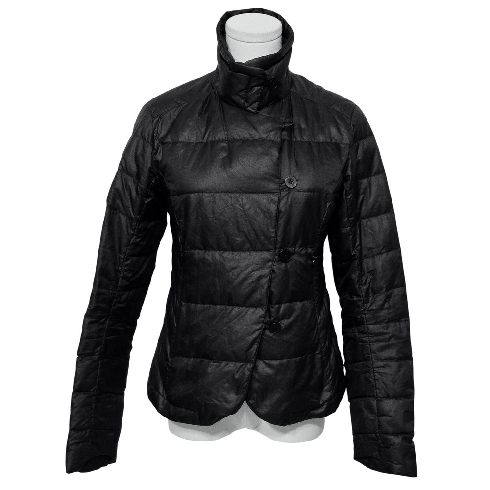 Nau Jacket Womens XXS‎ Black Asymmetrical Down Quilted Puffer Lightweight Coat